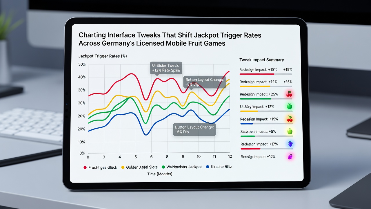 Visualisierung von Datenmustern bei Jackpot-Triggern nach Oberflächenanpassungen