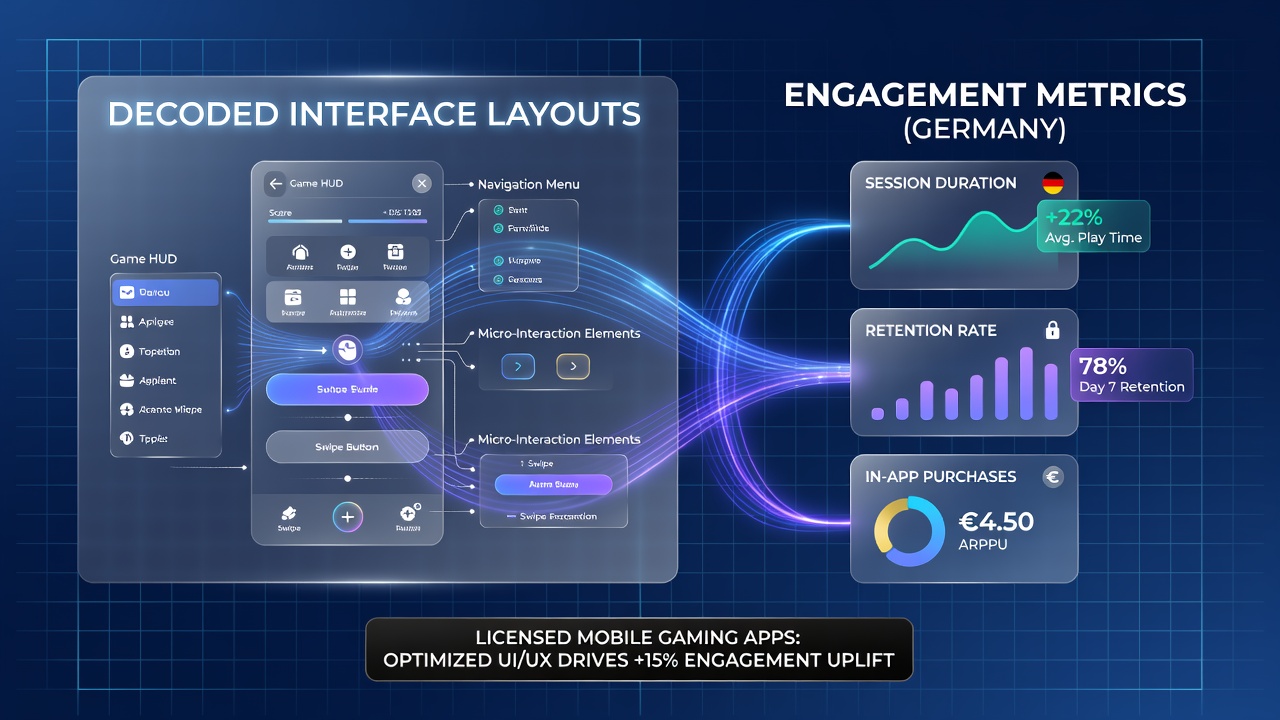 Analyse von Benutzeroberflächen-Layouts in deutschen mobilen Gaming-Apps und deren Einfluss auf Nutzerinteraktionen
