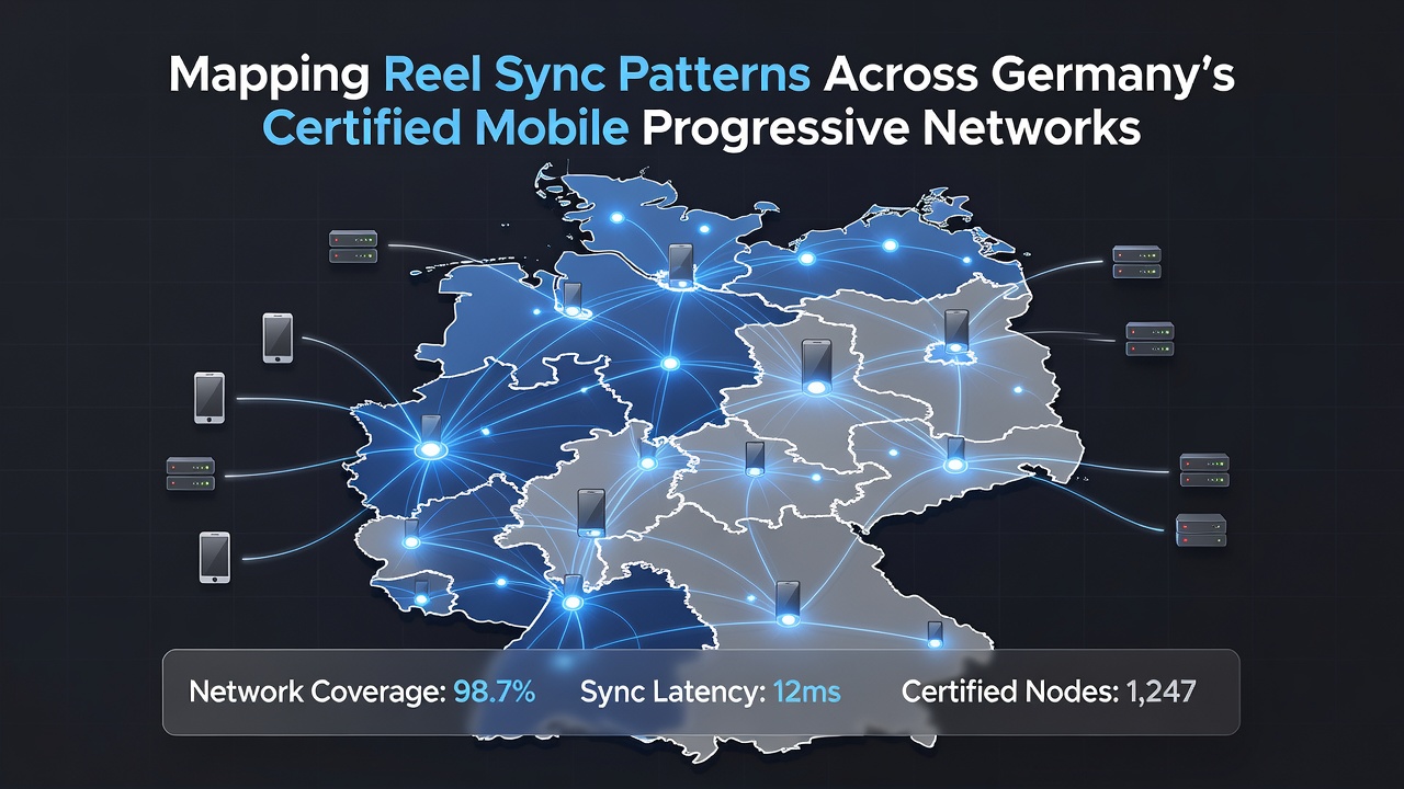 Detaillierte Heatmap von Synchronisationsmustern in progressiven mobilen Netzwerken